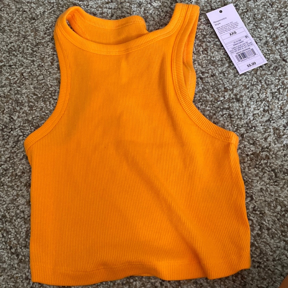 New With Tags Orange Wild Fable Crop Top